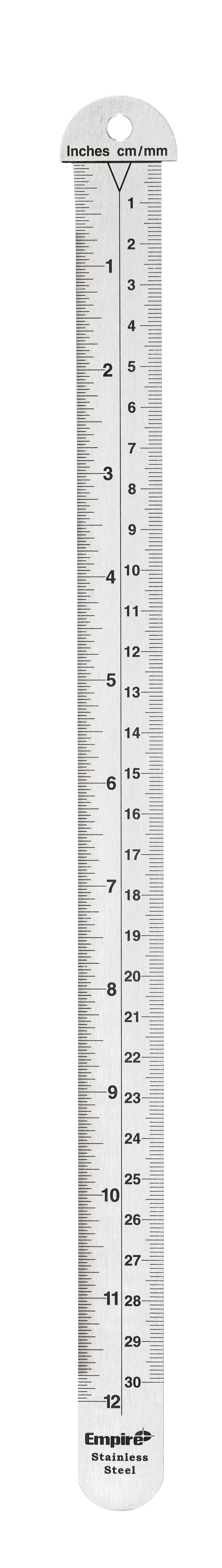 Milwaukee® Empire® 27308 Hook Ruler, Graduations 1/32 in, 13-1/2 in L, Stainless Steel